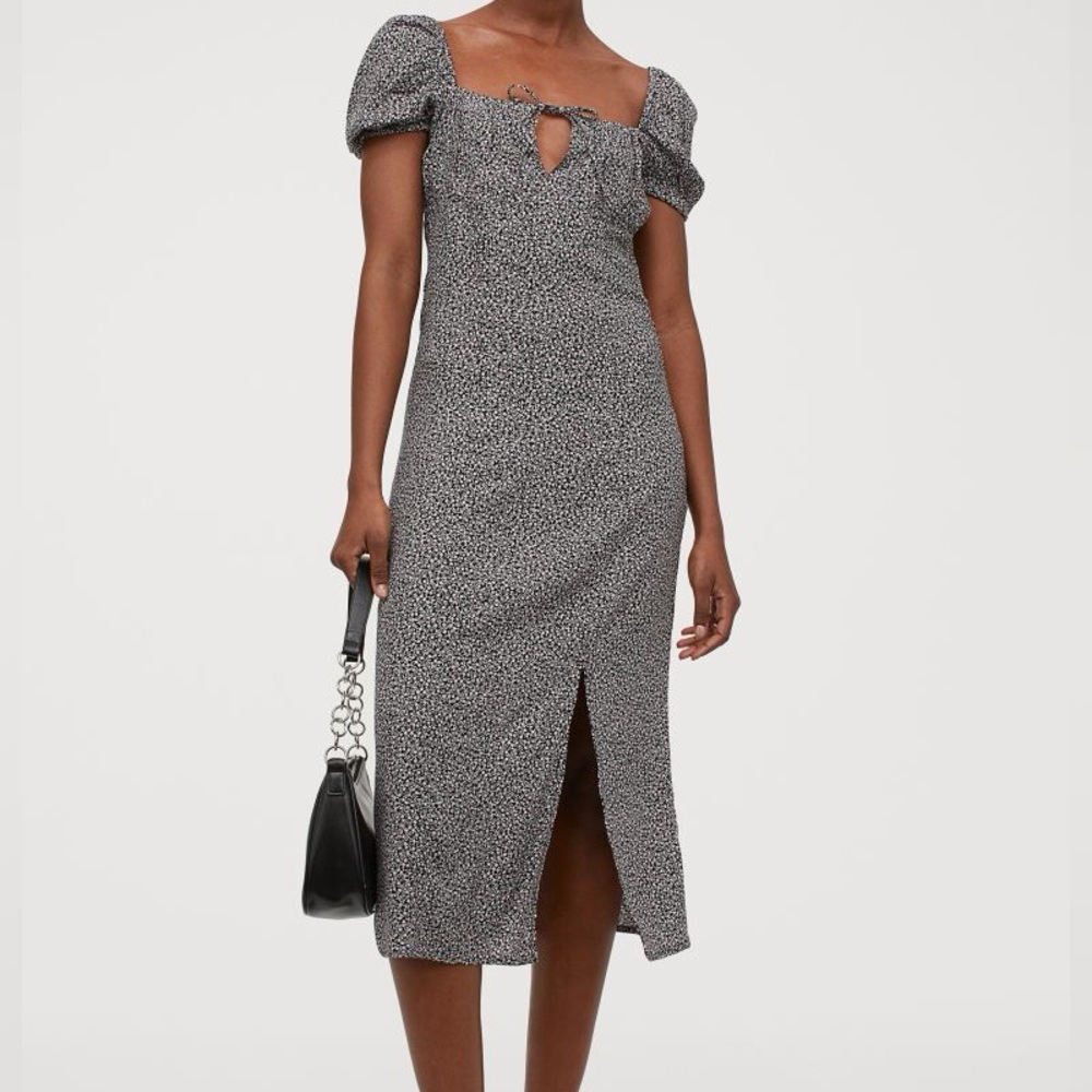 H&M - Floral Dress with Slit